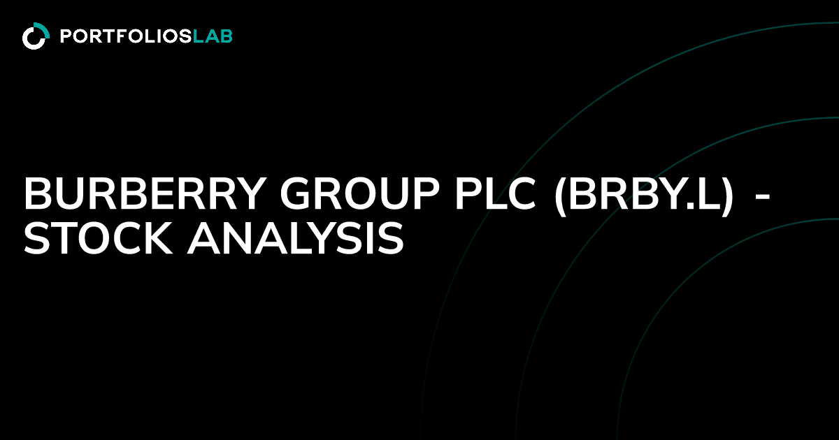 Burberry Group plc BRBY.L Stock Analysis PortfoliosLab