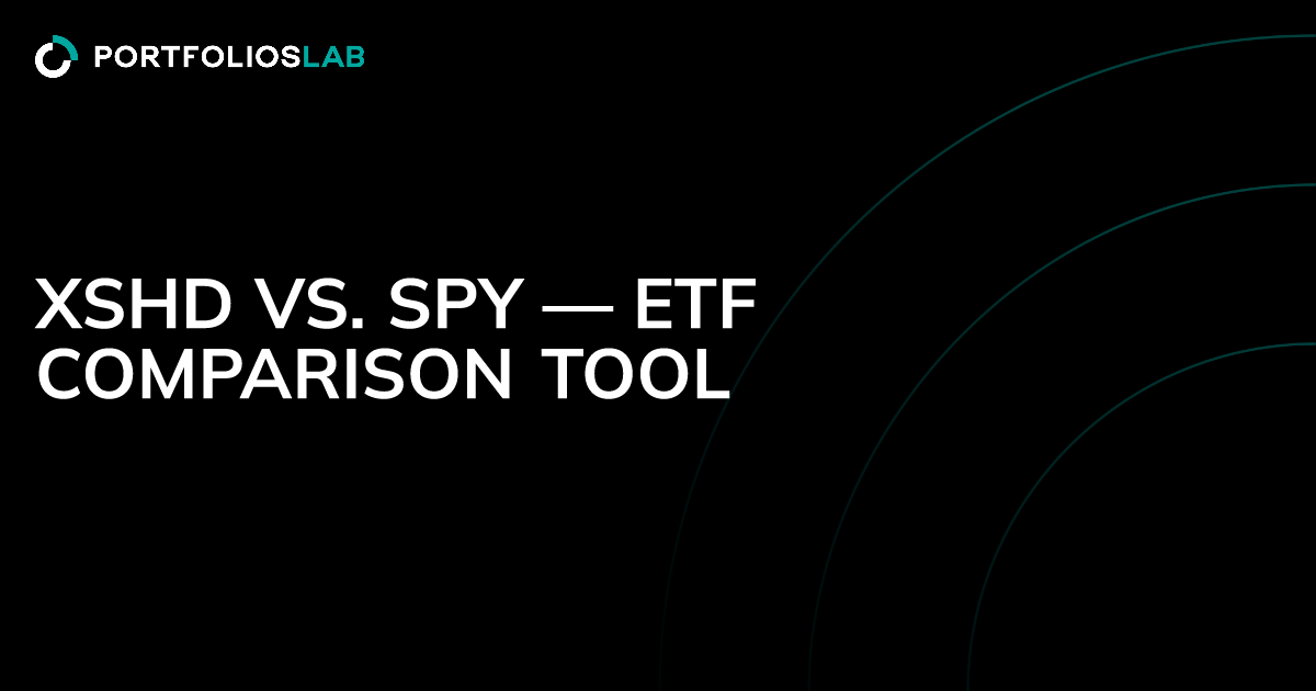 XSHD vs. SPY — ETF comparison tool | PortfoliosLab